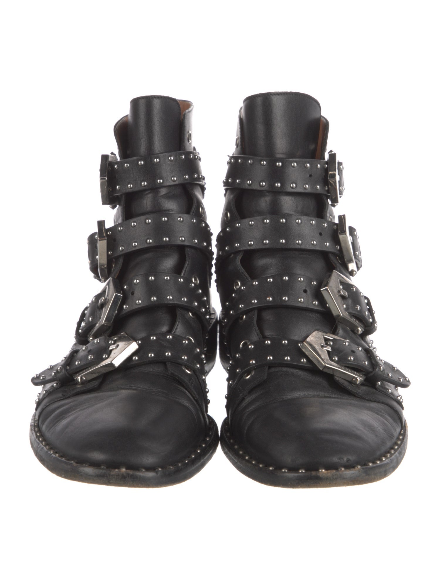 Givenchy Leather Animal Print Boots